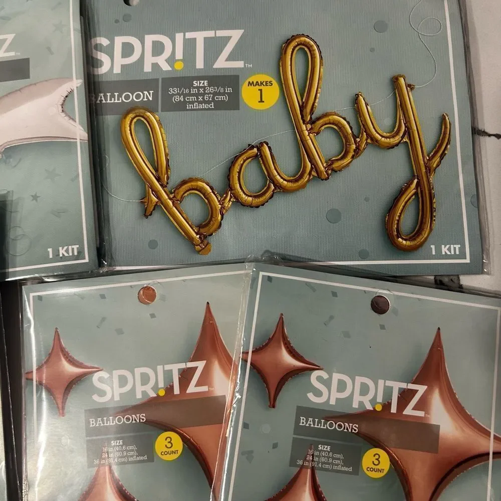Spritz Foil Baby Balloon Bundle Set